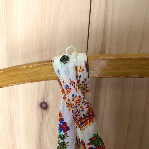 Madewell silk floral dress with twist back - Picture 4 of 7